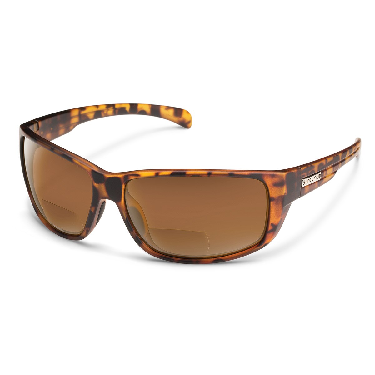 Suncloud Milestone Reader Sunglasses Polarized in Burnished Brown with Brown